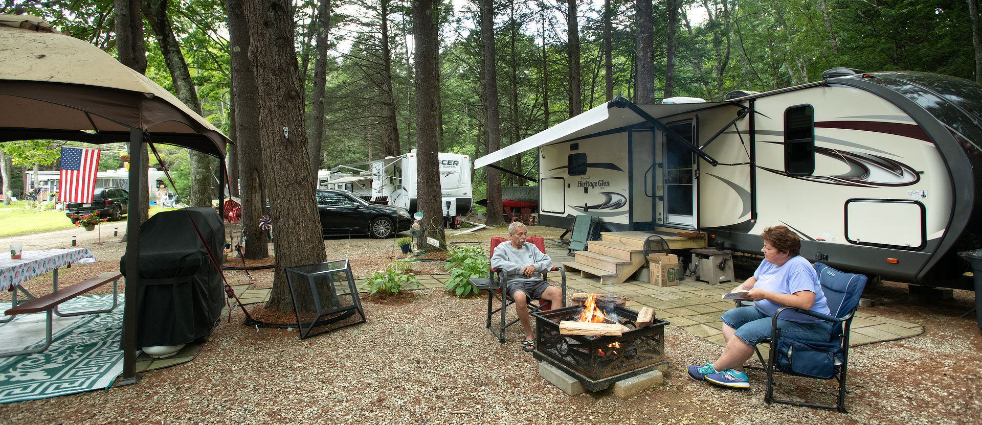 Enjoyment of a campfire
